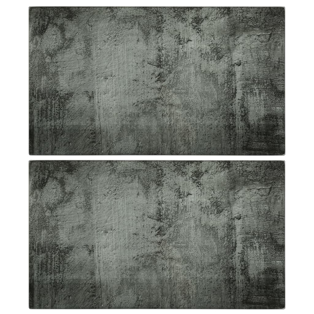 Pjaustymo lentelės, 2vnt., grūdintas stiklas, su betono raštais