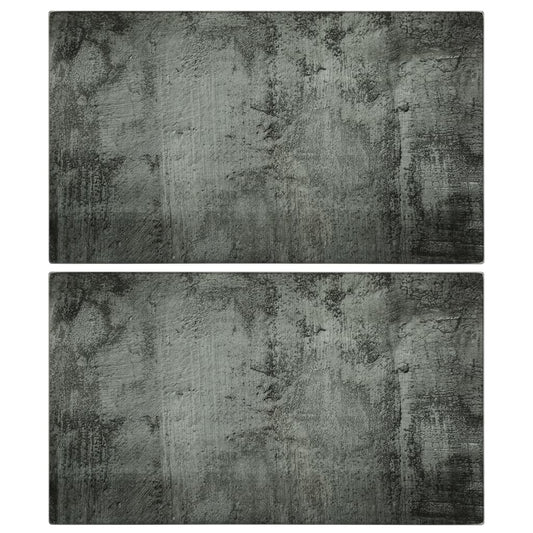 Pjaustymo lentelės, 2vnt., grūdintas stiklas, su betono raštais