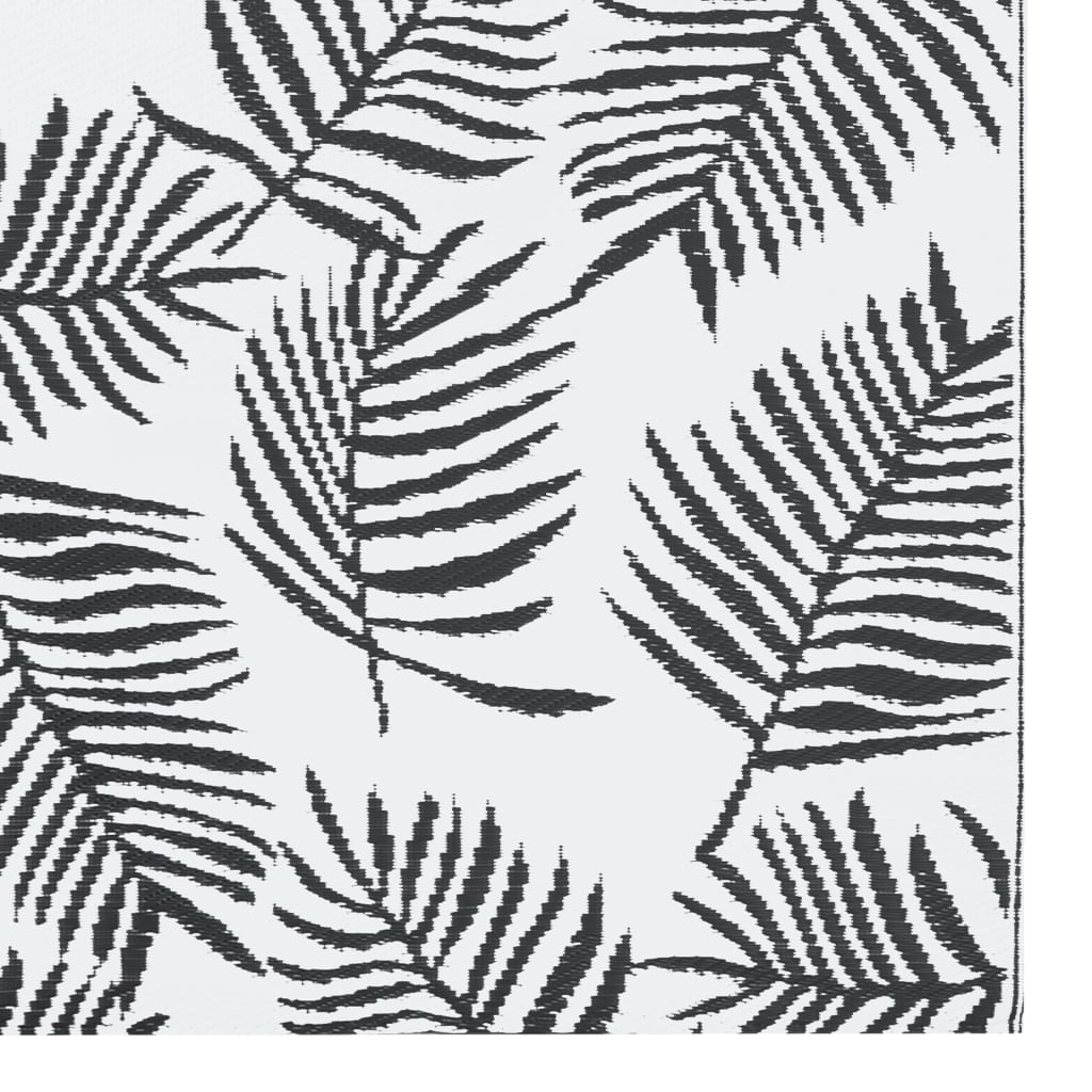 Lauko kilimas, ARAKIL baltos ir juodos spalvos, 120x180cm, PP