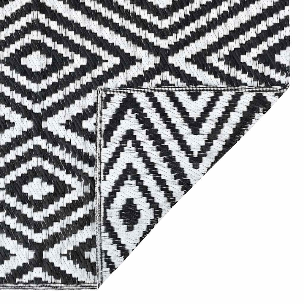 Lauko kilimas, ARAKIL baltos ir juodos spalvos, 190x290cm, PP