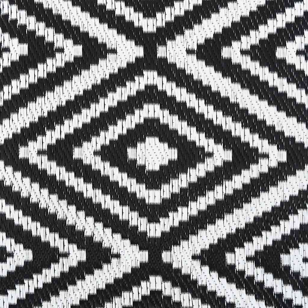 Lauko kilimas, ARAKIL baltos ir juodos spalvos, 190x290cm, PP