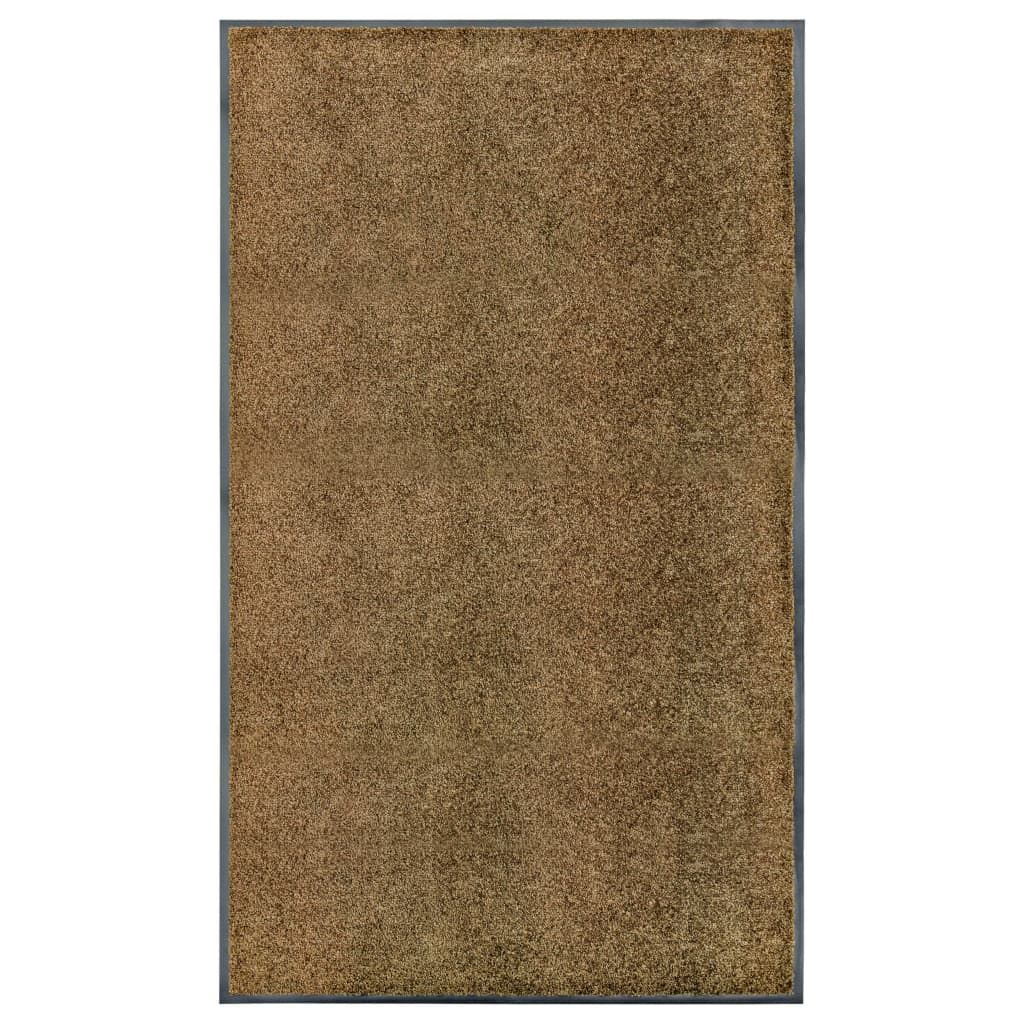 Durų kilimėlis, rudos spalvos, 90x150cm, plaunamas