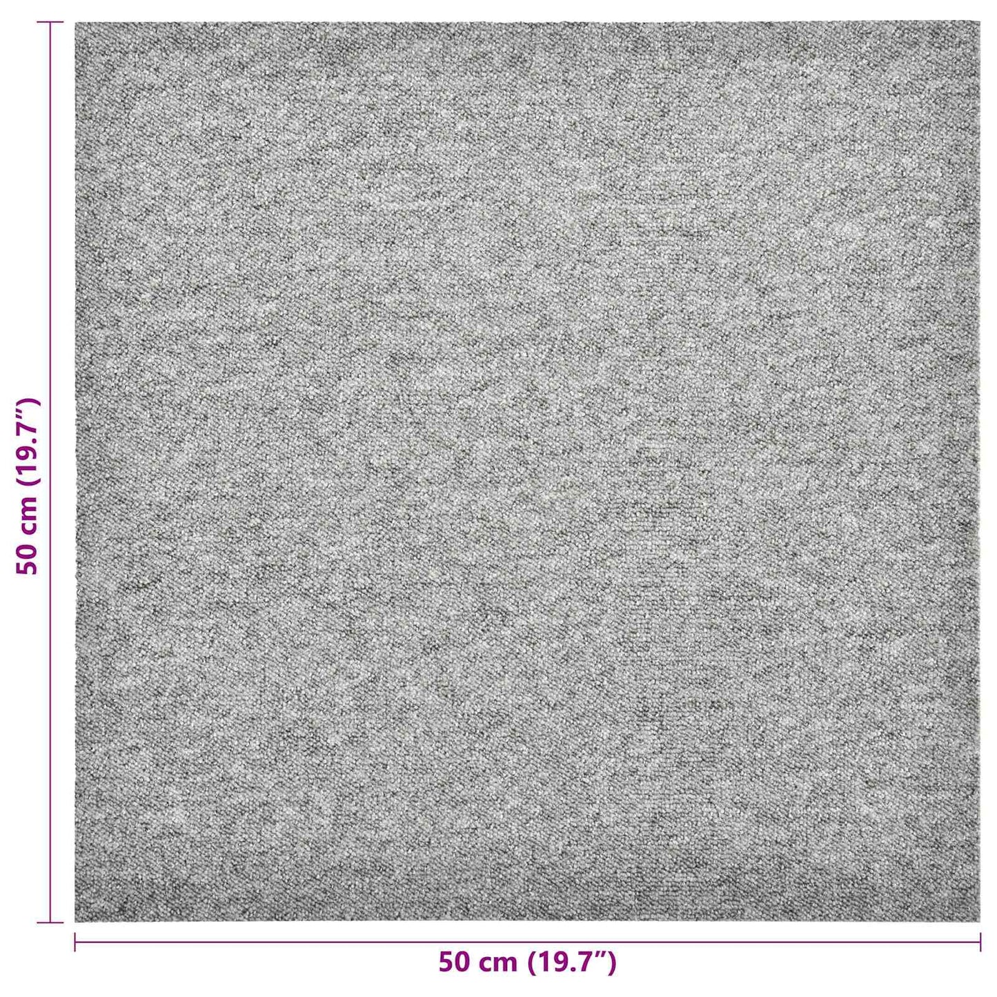Kilimas 20 pcs Šviesiai pilka 50 x 50 cm 100% polipropileno
