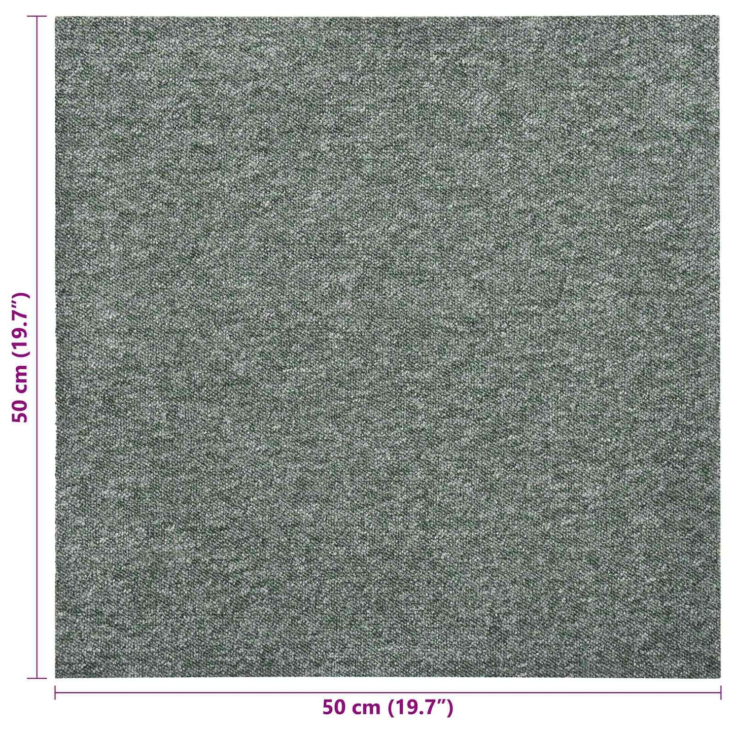 Kilimas 20 pcs Žalia 50 x 50 cm 100% polipropileno