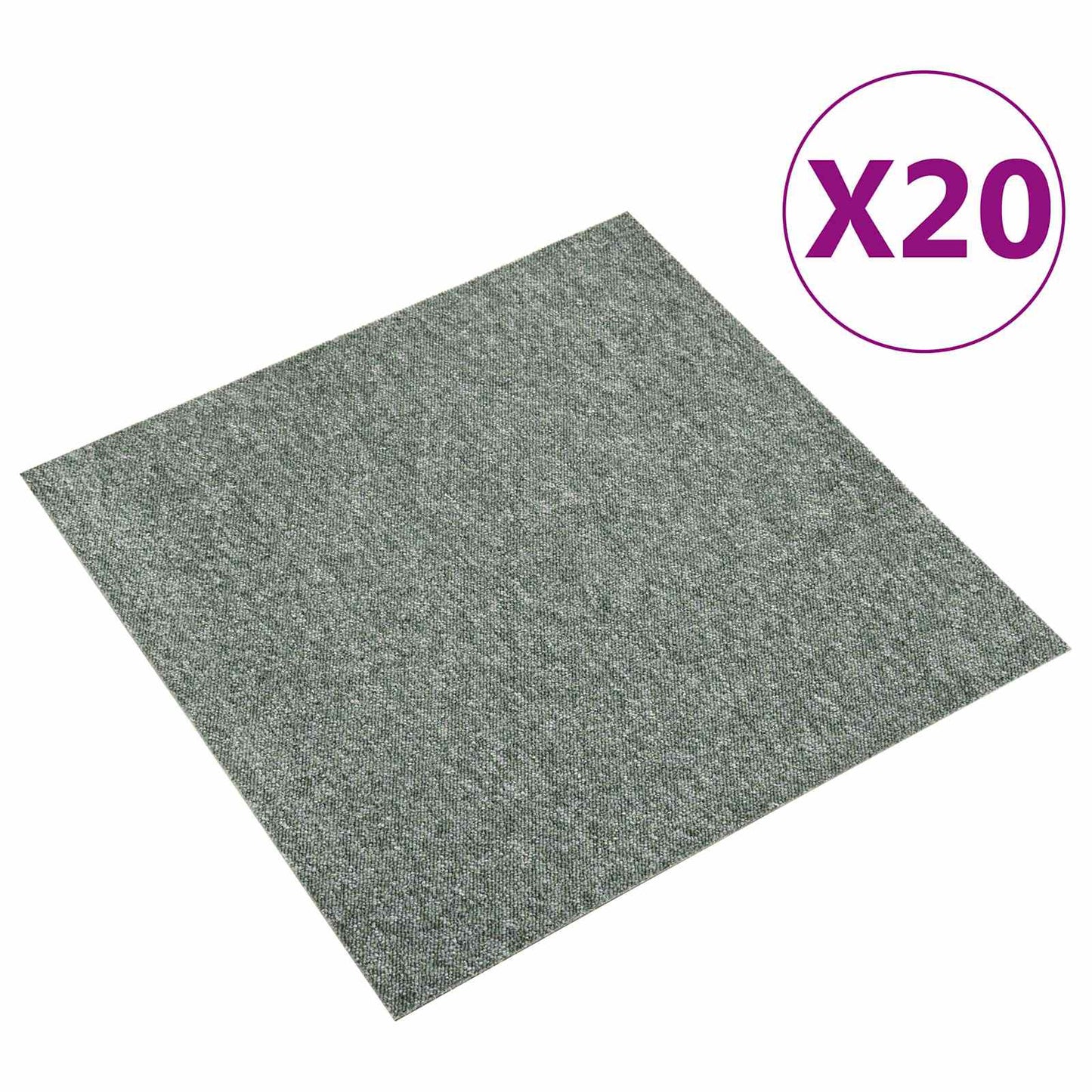Kilimas 20 pcs Žalia 50 x 50 cm 100% polipropileno