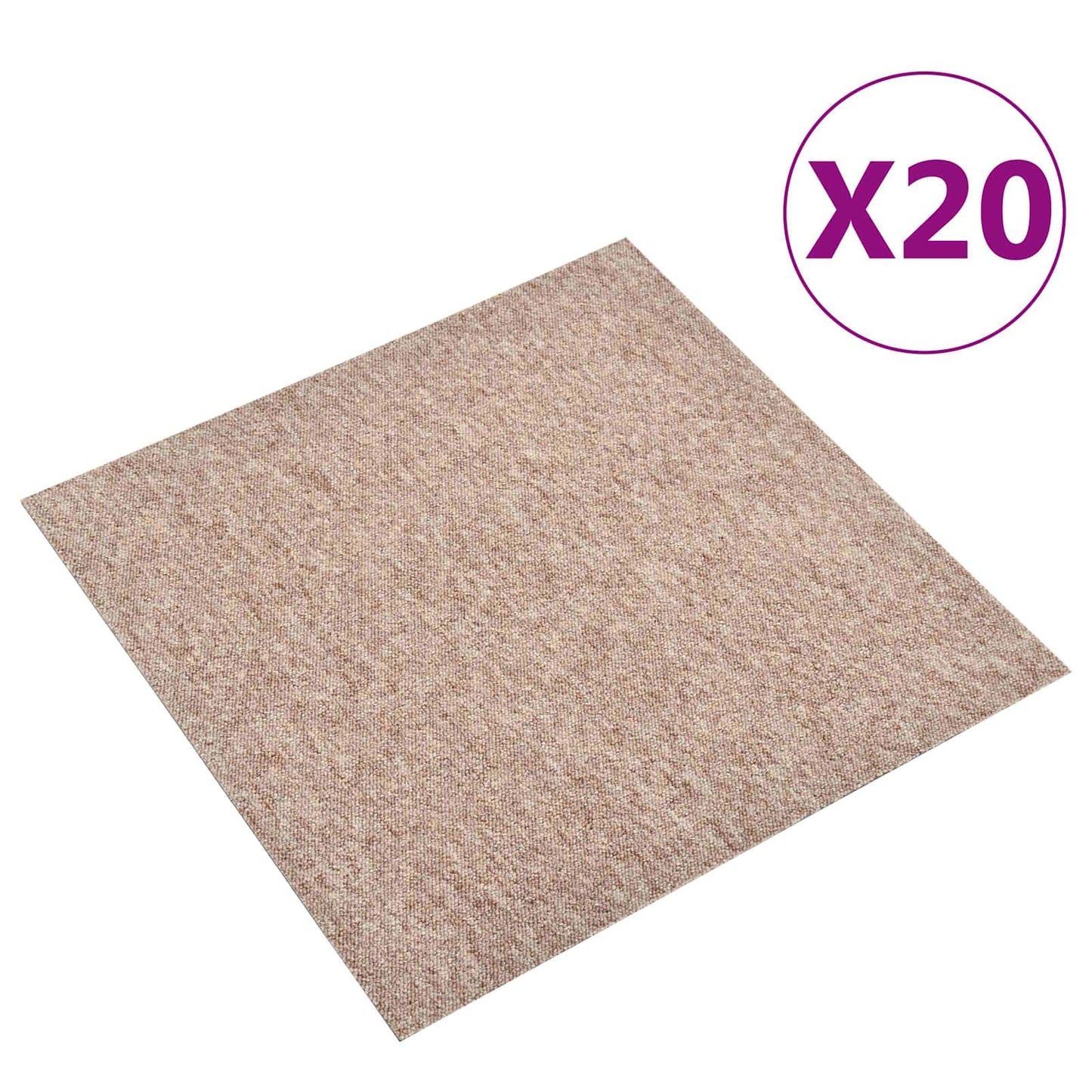 Kilimas 20 pcs Smėlio 50 x 50 cm 100% polipropileno