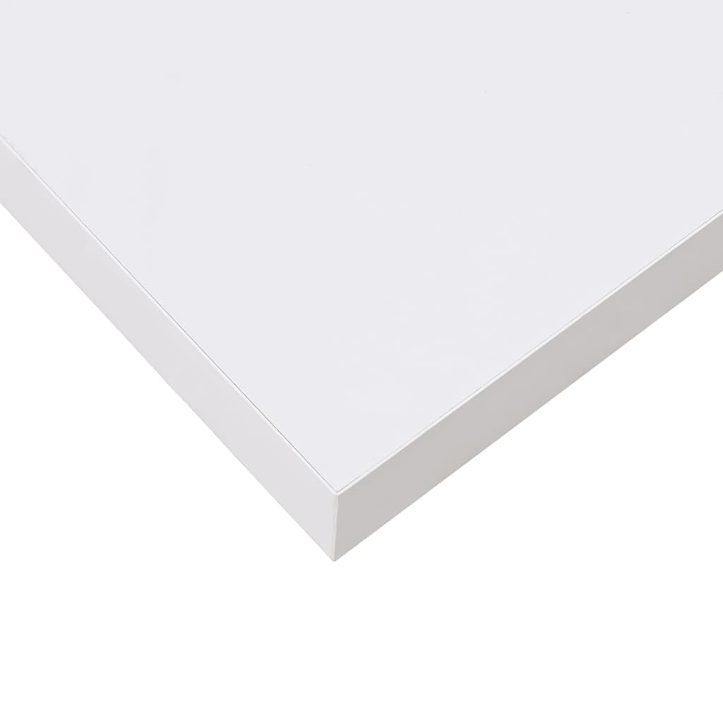 Pakabinama sieninė lentyna, balta, 23x23,5x3,8cm, MDF, blizgi
