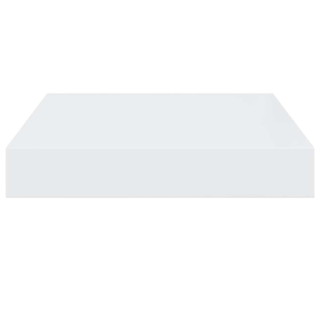 Pakabinamos lentynos, 2vnt., baltos, 23x23,5x3,8cm, MDF