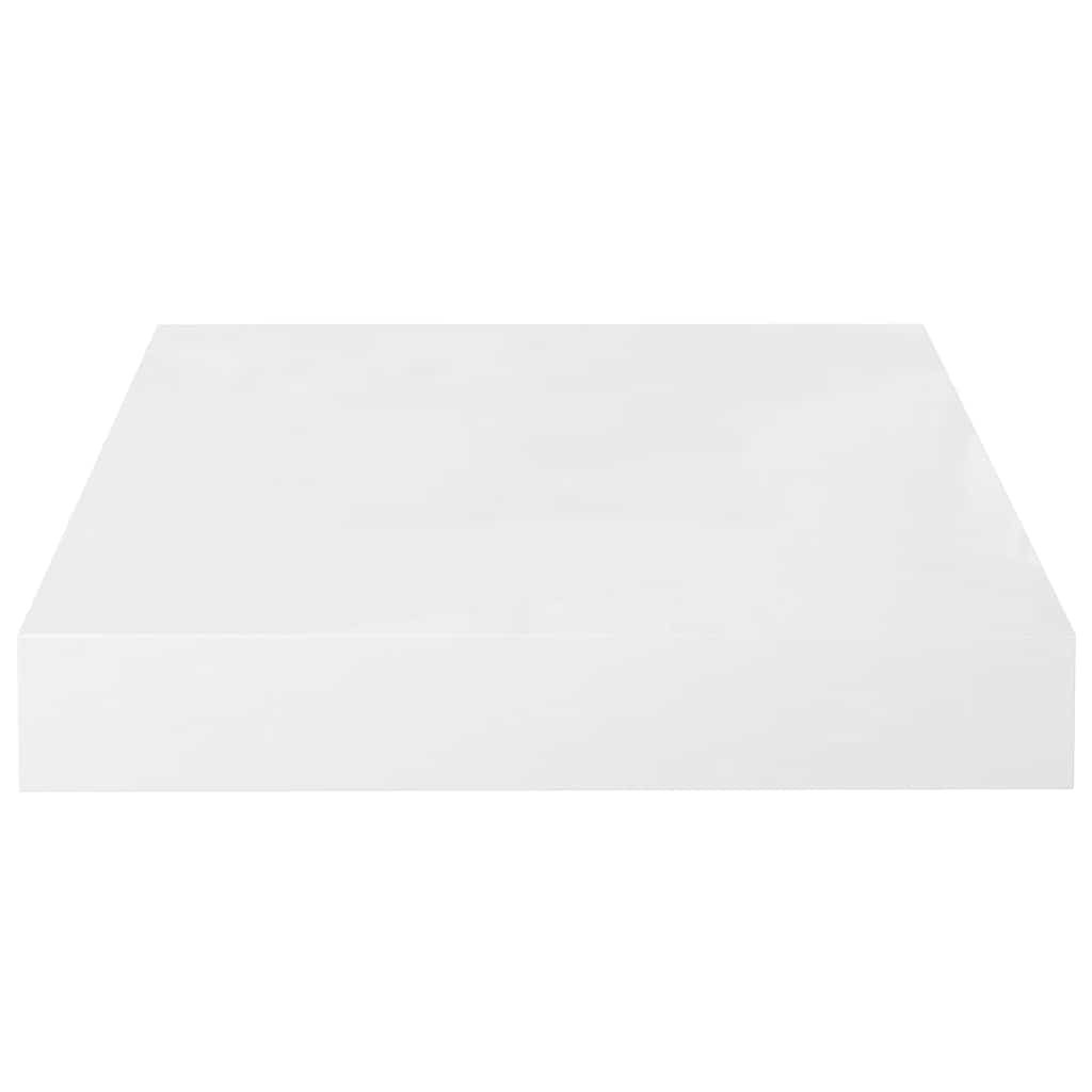 Pakabinamos lentynos, 4vnt., baltos, 23x23,5x3,8cm, MDF