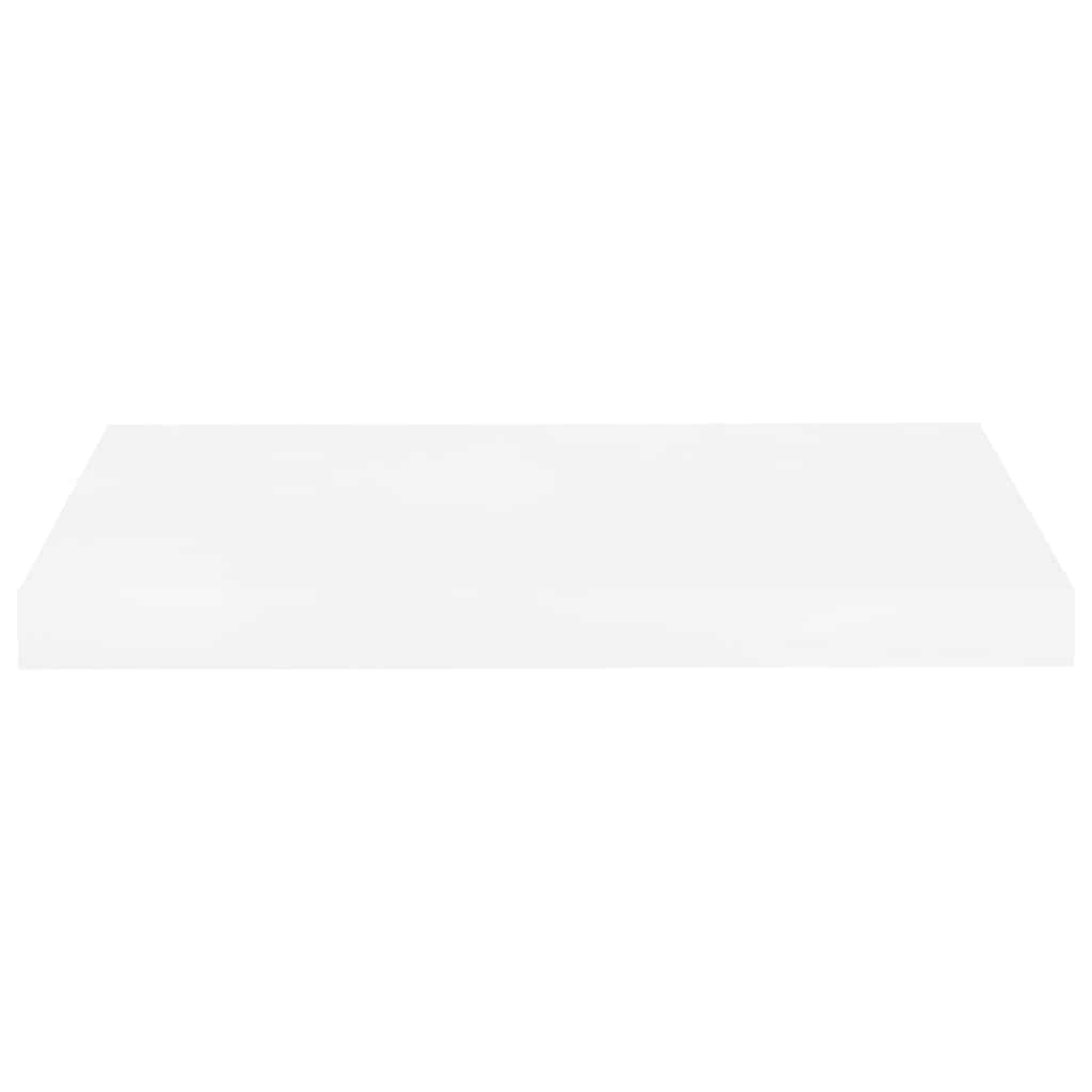 Pakabinama sieninė lentyna, balta, 50x23x3,8cm, MDF, blizgi