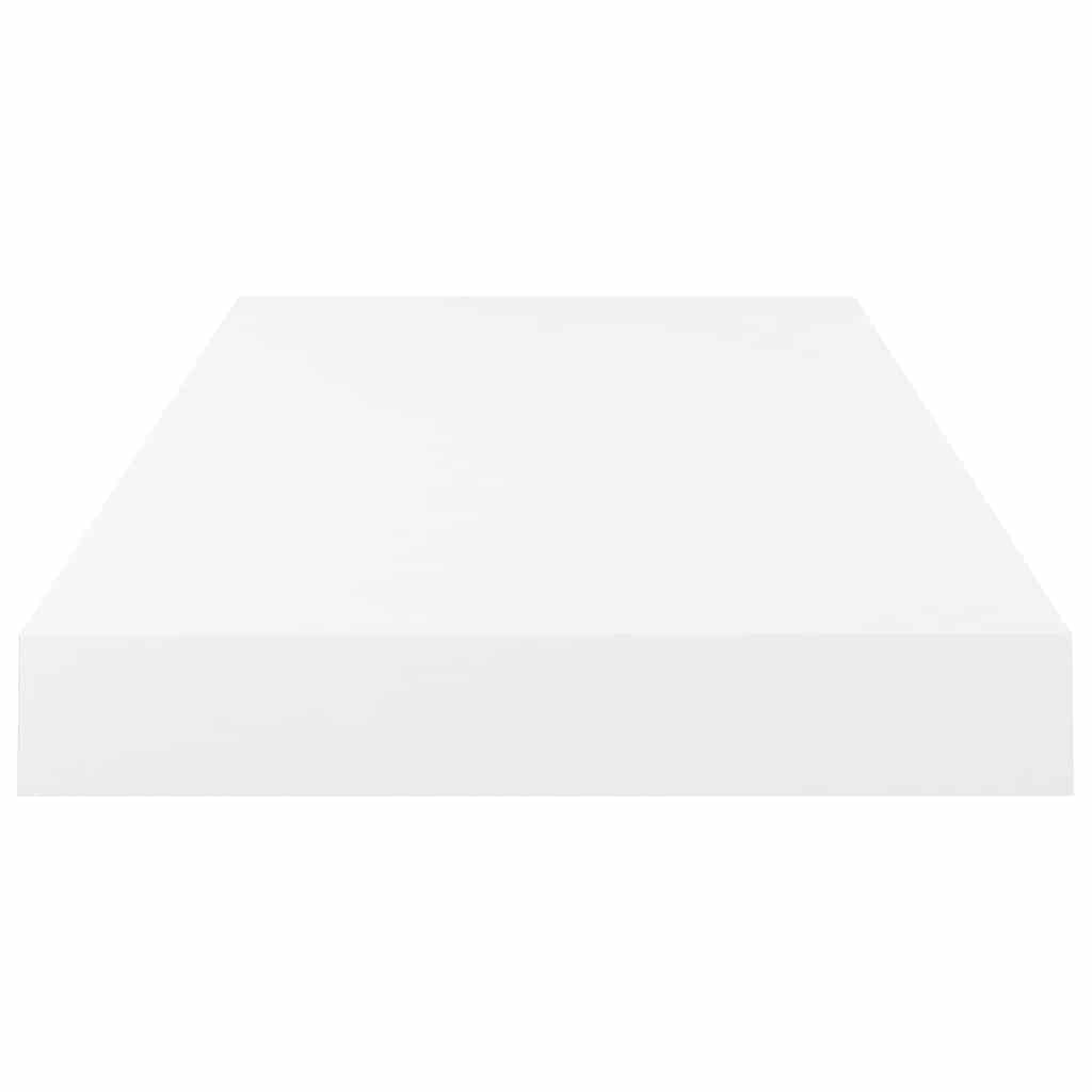 Pakabinama sieninė lentyna, balta, 50x23x3,8cm, MDF, blizgi