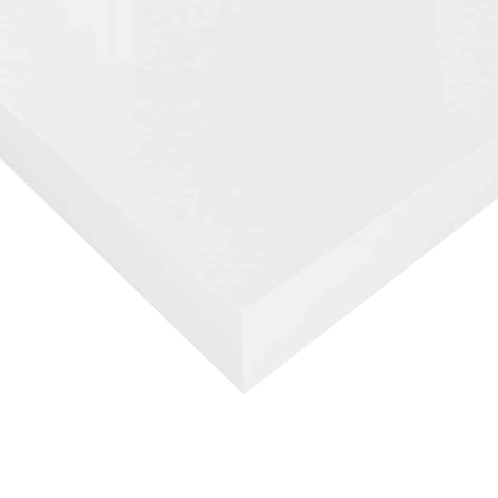 Pakabinama sieninė lentyna, balta, 50x23x3,8cm, MDF, blizgi