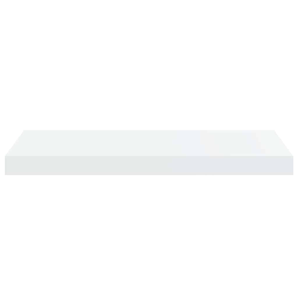 Pakabinamos lentynos, 2vnt., baltos, 60x23,5x3,8cm, MDF