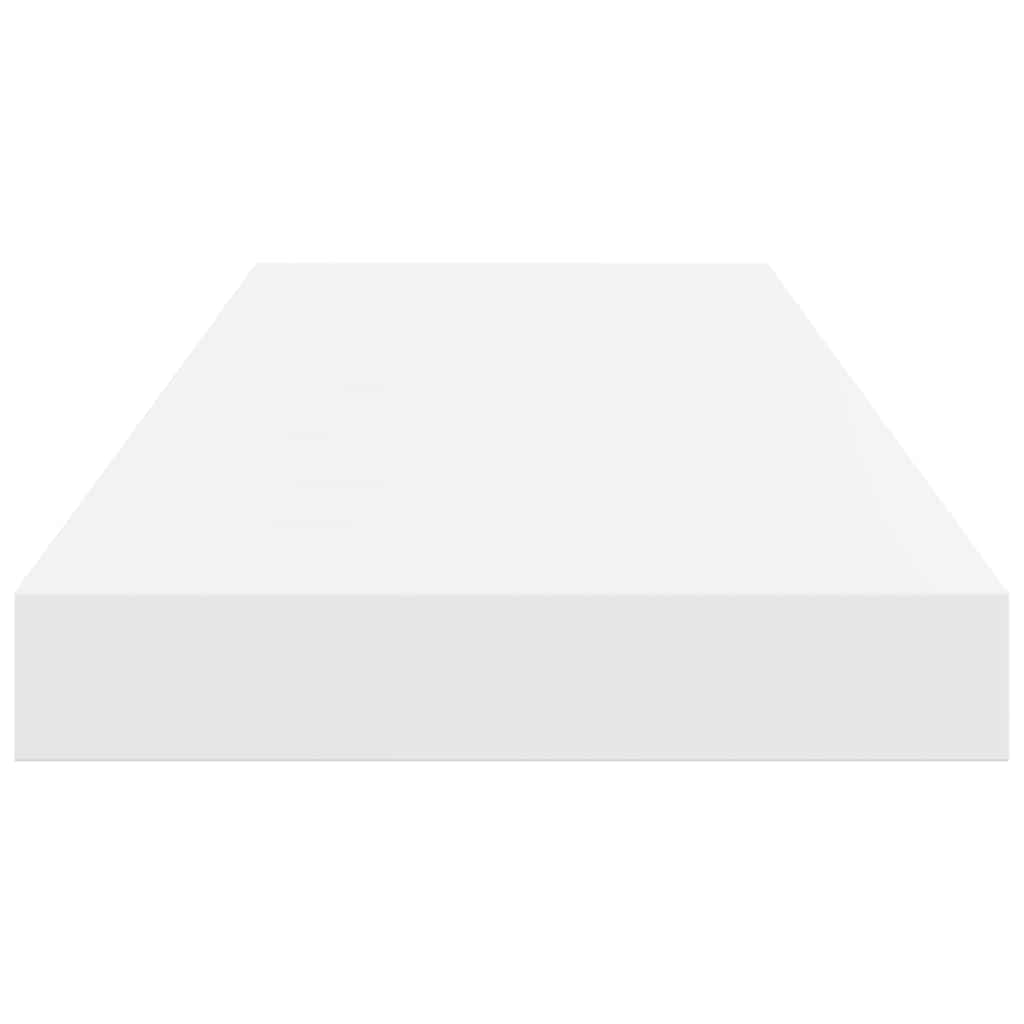 Pakabinamos lentynos, 2vnt., baltos, 60x23,5x3,8cm, MDF