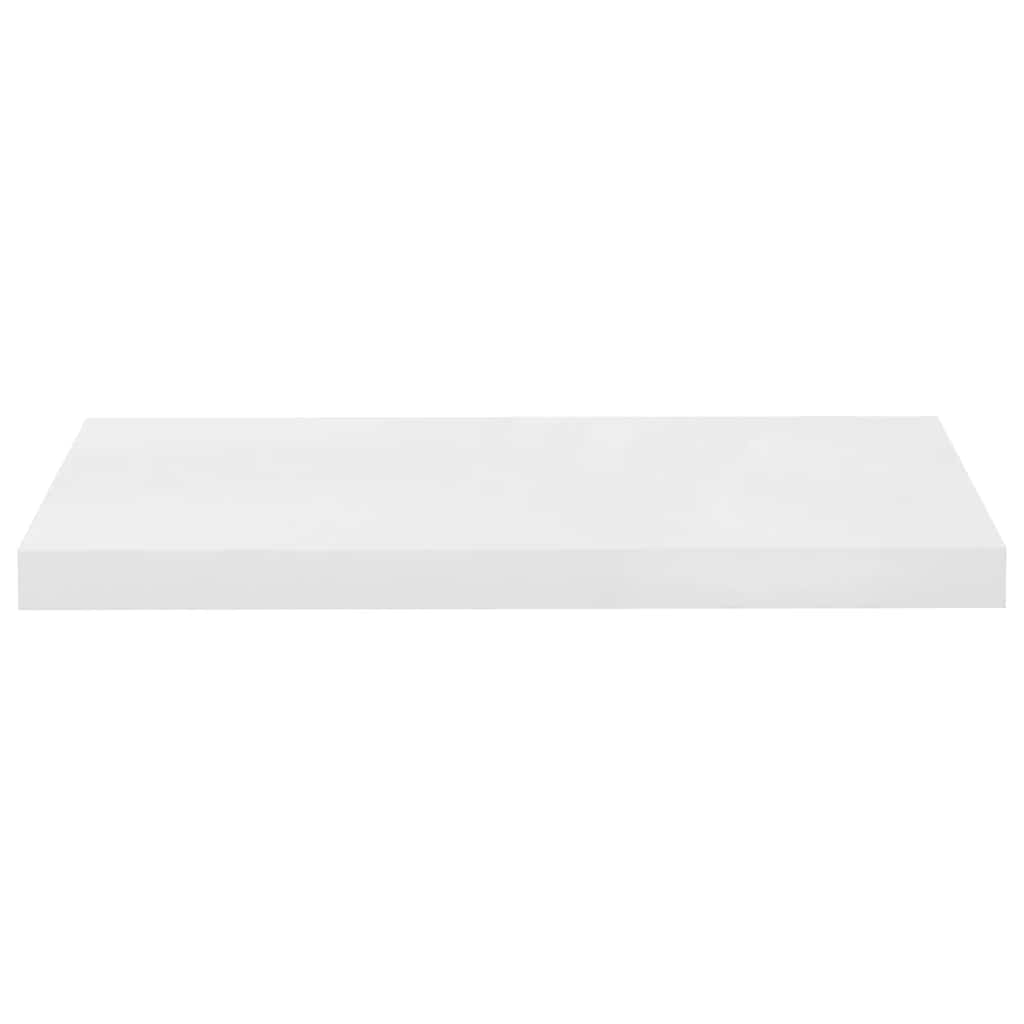 Pakabinamos lentynos, 4vnt., baltos, 60x23,5x3,8cm, MDF