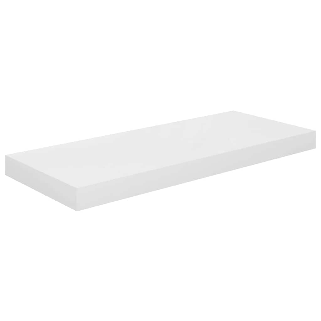Pakabinamos lentynos, 4vnt., baltos, 60x23,5x3,8cm, MDF