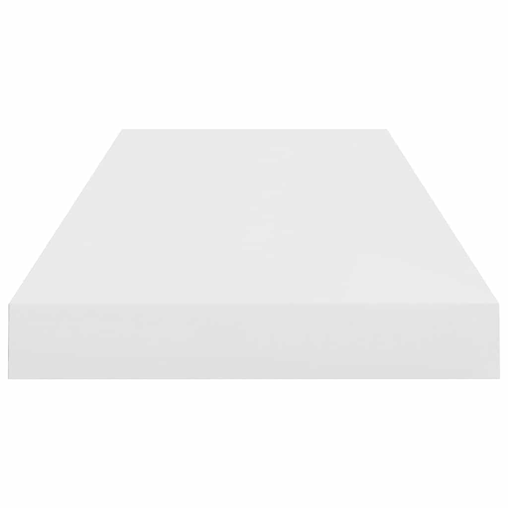 Pakabinamos lentynos, 4vnt., baltos, 60x23,5x3,8cm, MDF