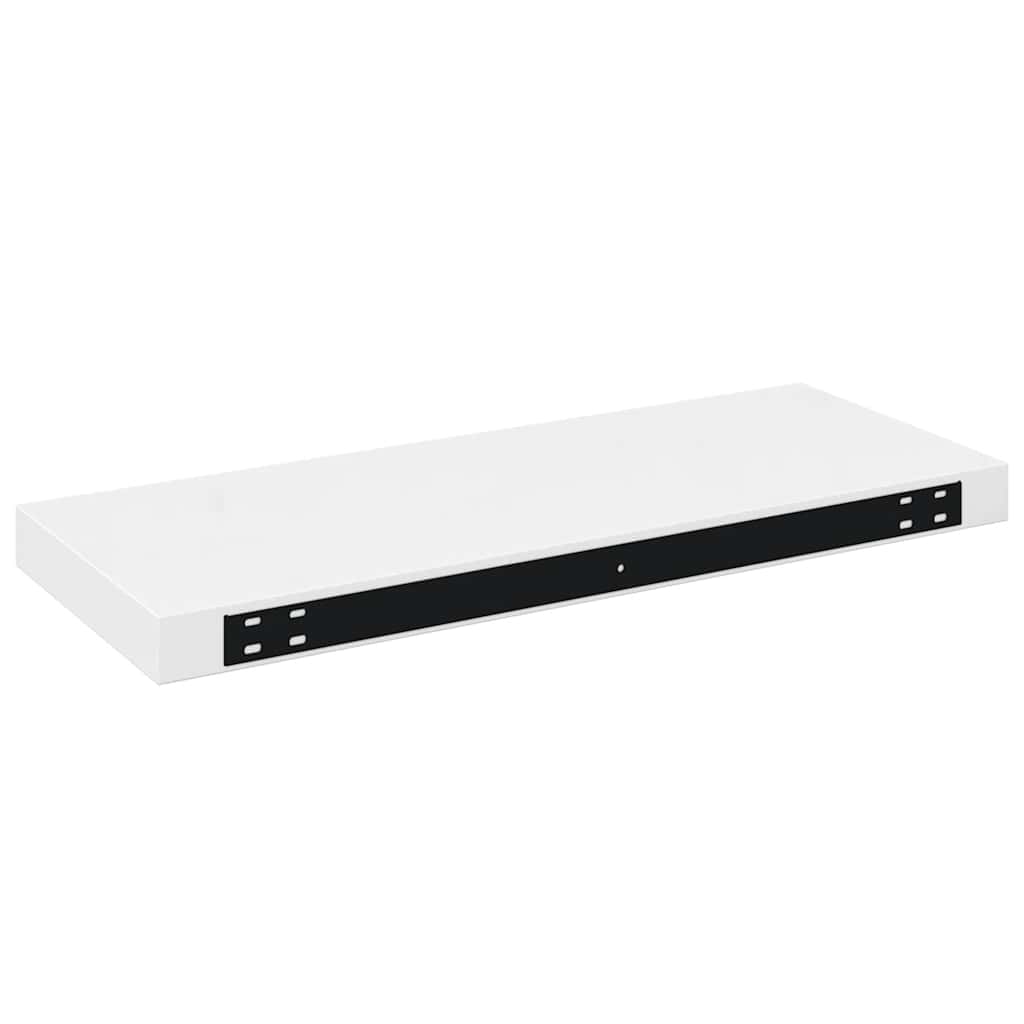 Pakabinamos lentynos, 4vnt., baltos, 60x23,5x3,8cm, MDF