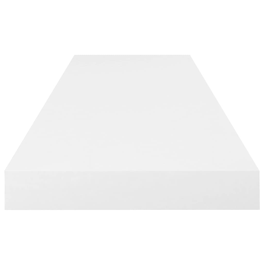 Pakabinamos lentynos, 2vnt., baltos, 80x23,5x3,8cm, MDF