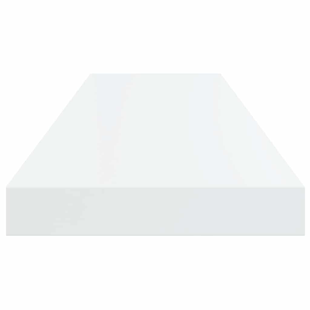 Pakabinamos lentynos, 2vnt., baltos, 80x23,5x3,8cm, MDF