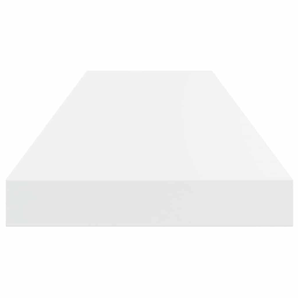 Pakabinamos lentynos, 2vnt., baltos, 80x23,5x3,8cm, MDF