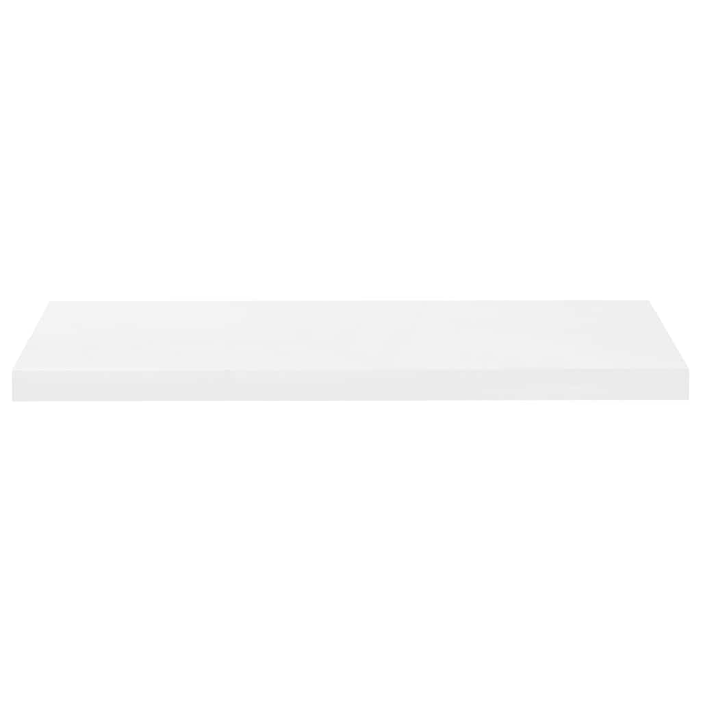 Pakabinamos lentynos, 4vnt., baltos, 80x23,5x3,8cm, MDF