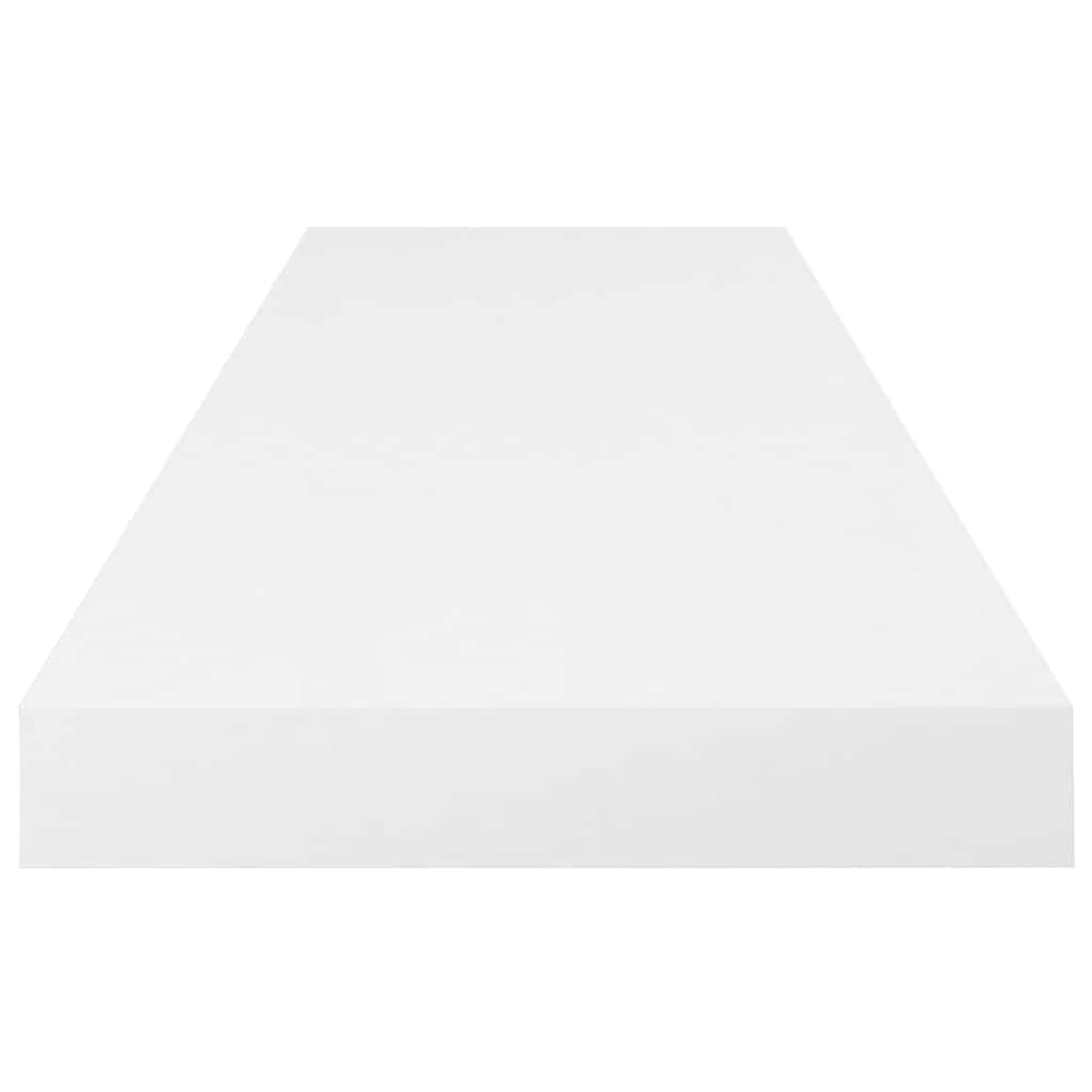 Pakabinamos lentynos, 4vnt., baltos, 80x23,5x3,8cm, MDF