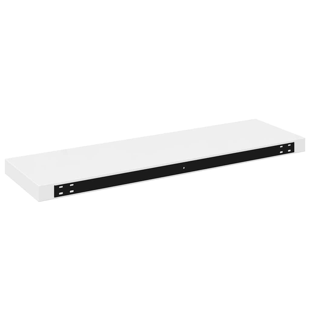 Pakabinamos lentynos, 4vnt., baltos, 80x23,5x3,8cm, MDF