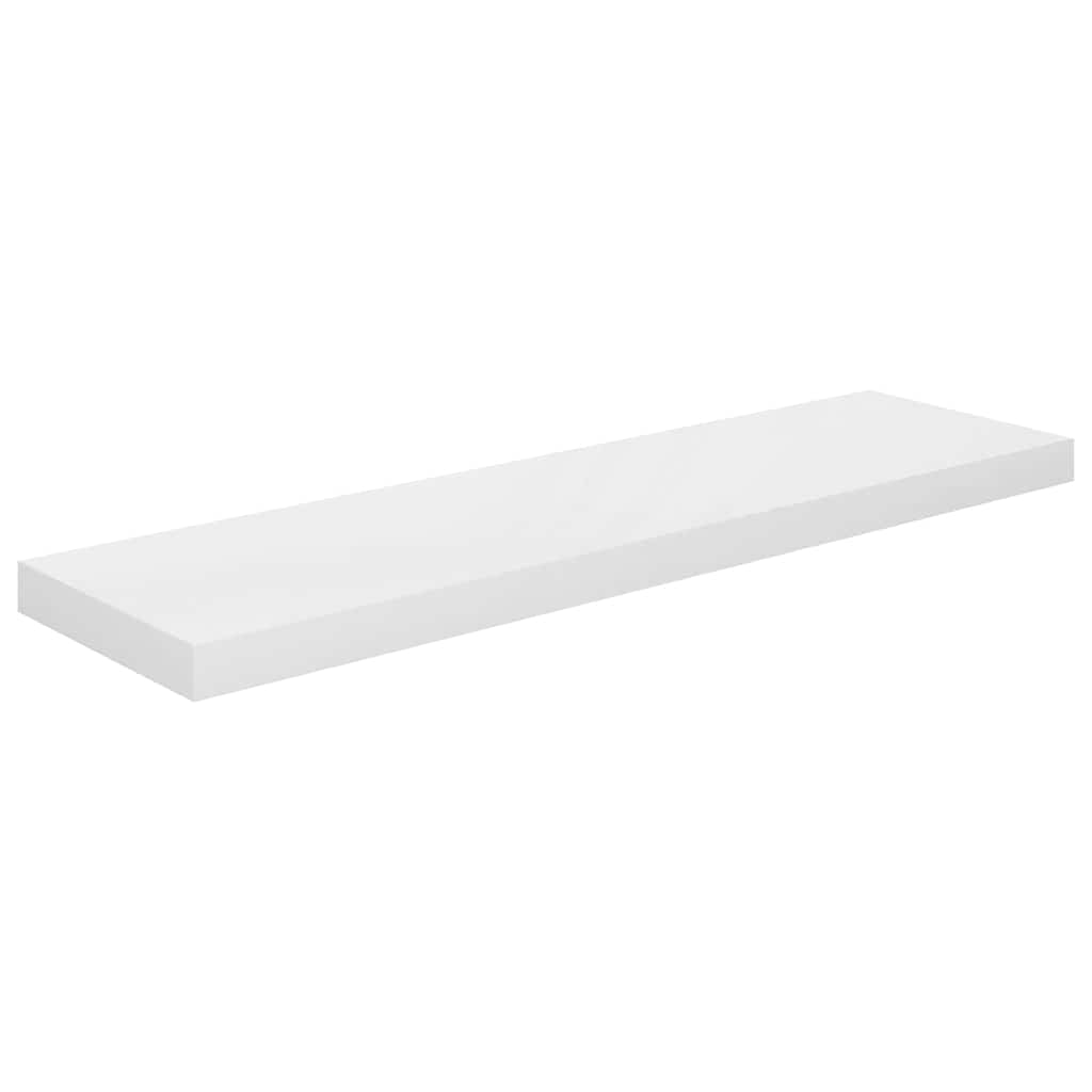 Pakabinamos lentynos, 2vnt., baltos, 90x23,5x3,8cm, MDF