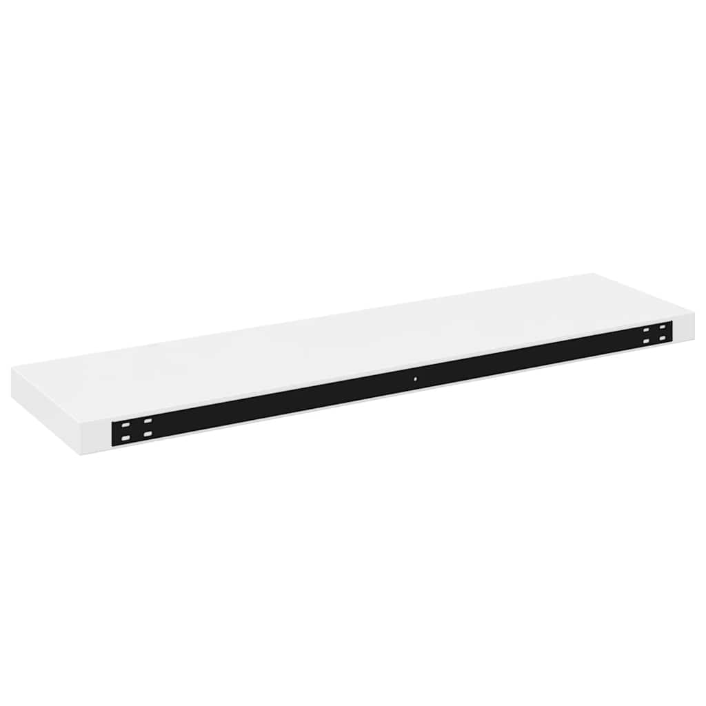 Pakabinamos lentynos, 4vnt., baltos, 90x23,5x3,8cm, MDF
