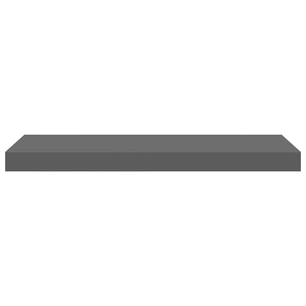 Pakabinamos lentynos, 4vnt., pilkos, 60x23,5x3,8cm, MDF