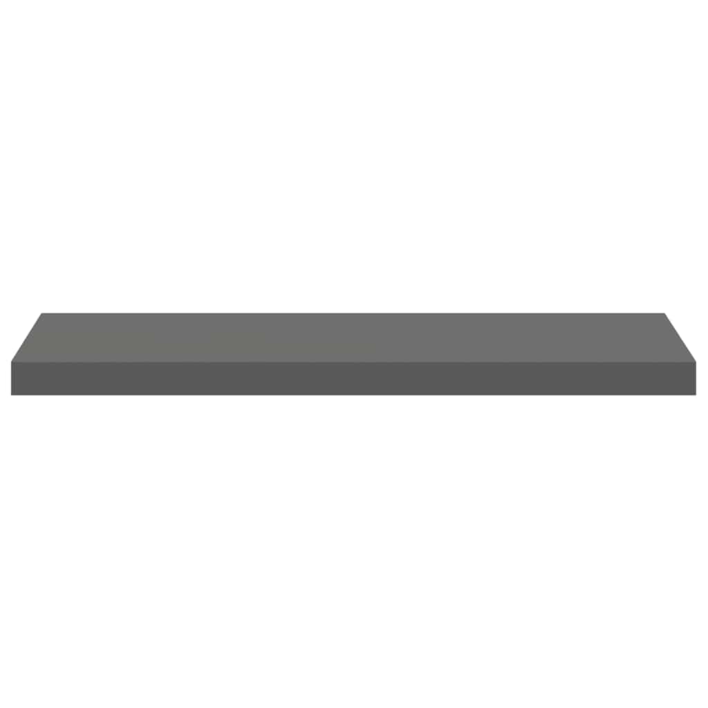 Pakabinamos lentynos, 2vnt., pilkos, 80x23,5x3,8cm, MDF