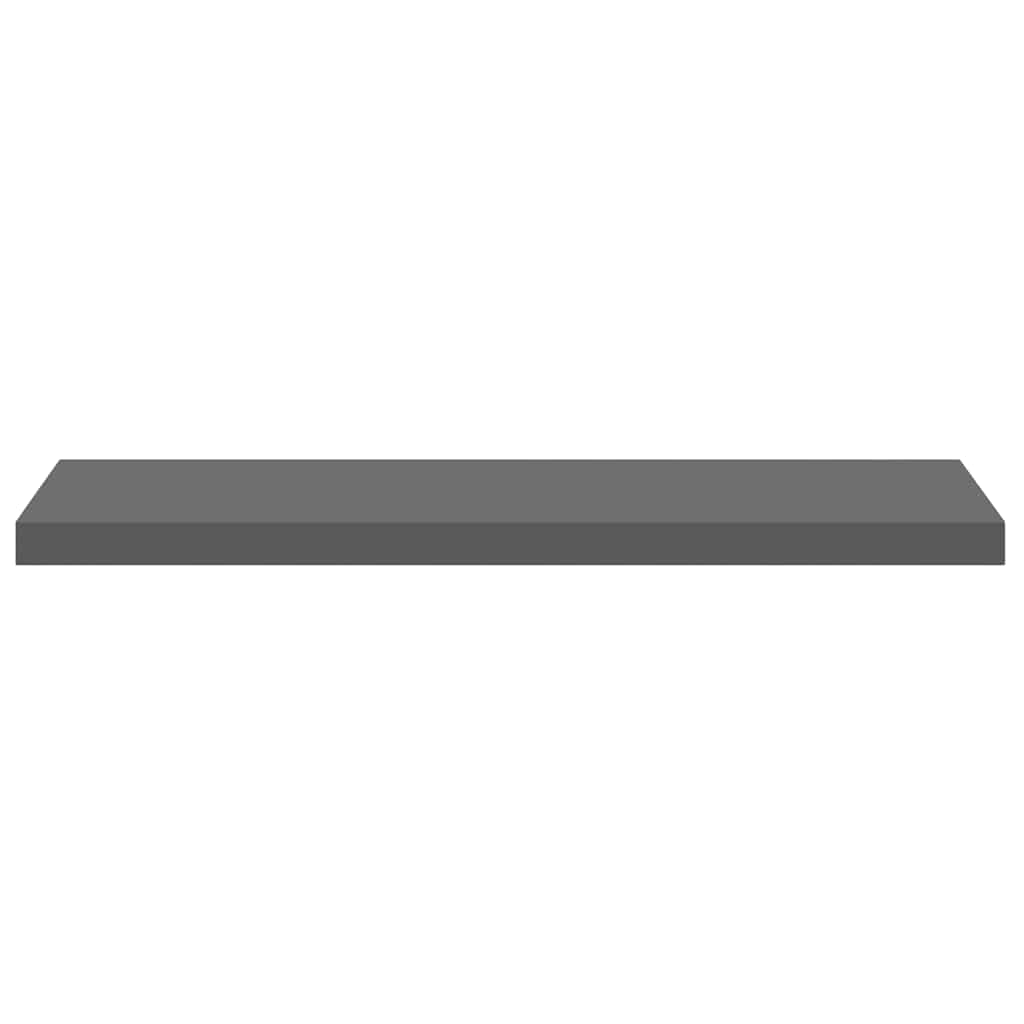 Pakabinamos lentynos, 4vnt., pilkos, 90x23,5x3,8cm, MDF