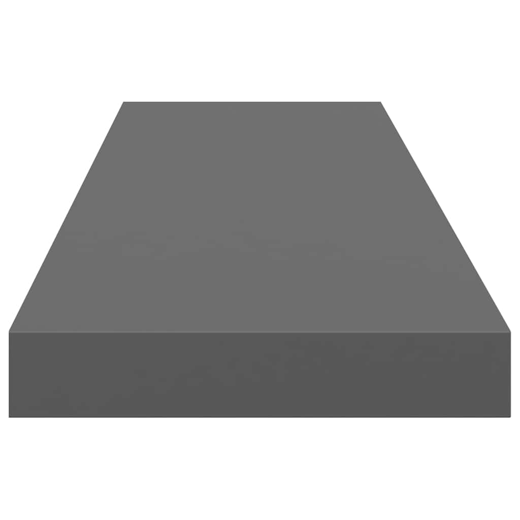 Pakabinamos lentynos, 4vnt., pilkos, 90x23,5x3,8cm, MDF