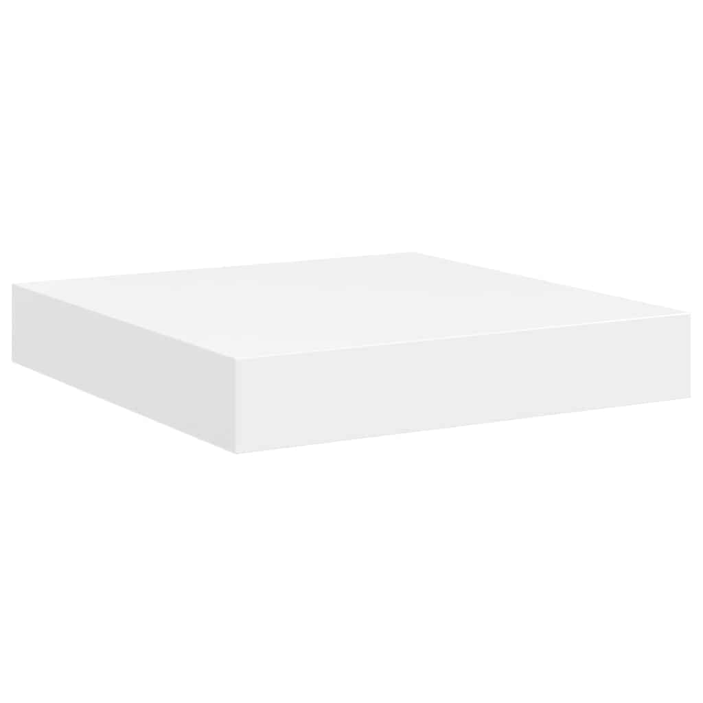 Pakabinama sieninė lentyna, baltos spalvos, 23x23,5x3,8cm, MDF