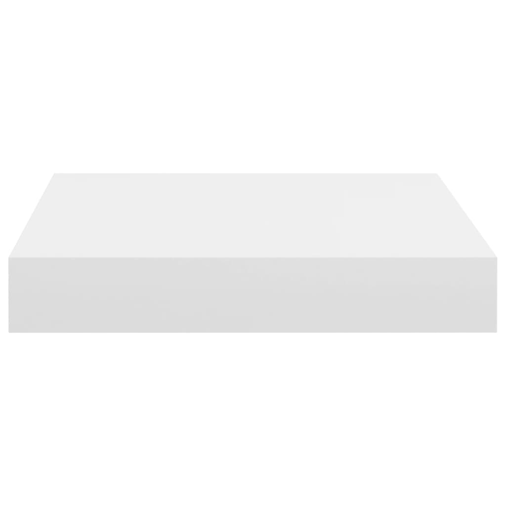 Pakabinamos lentynos, 2vnt., baltos, 23x23,5x3,8cm, MDF