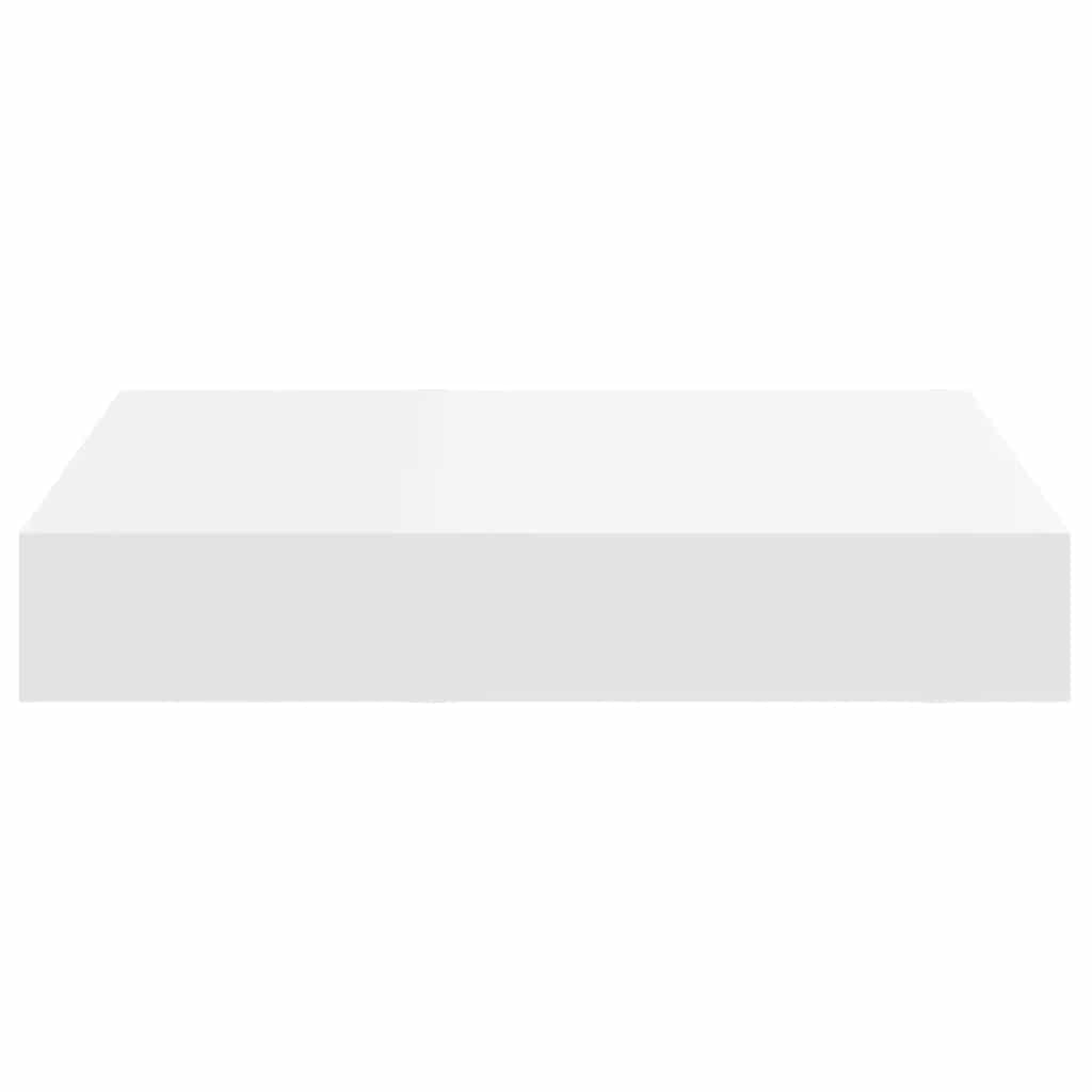 Pakabinamos lentynos, 2vnt., baltos, 23x23,5x3,8cm, MDF