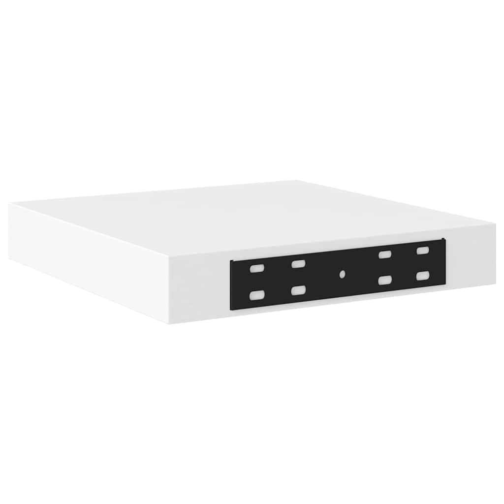 Pakabinamos lentynos, 2vnt., baltos, 23x23,5x3,8cm, MDF
