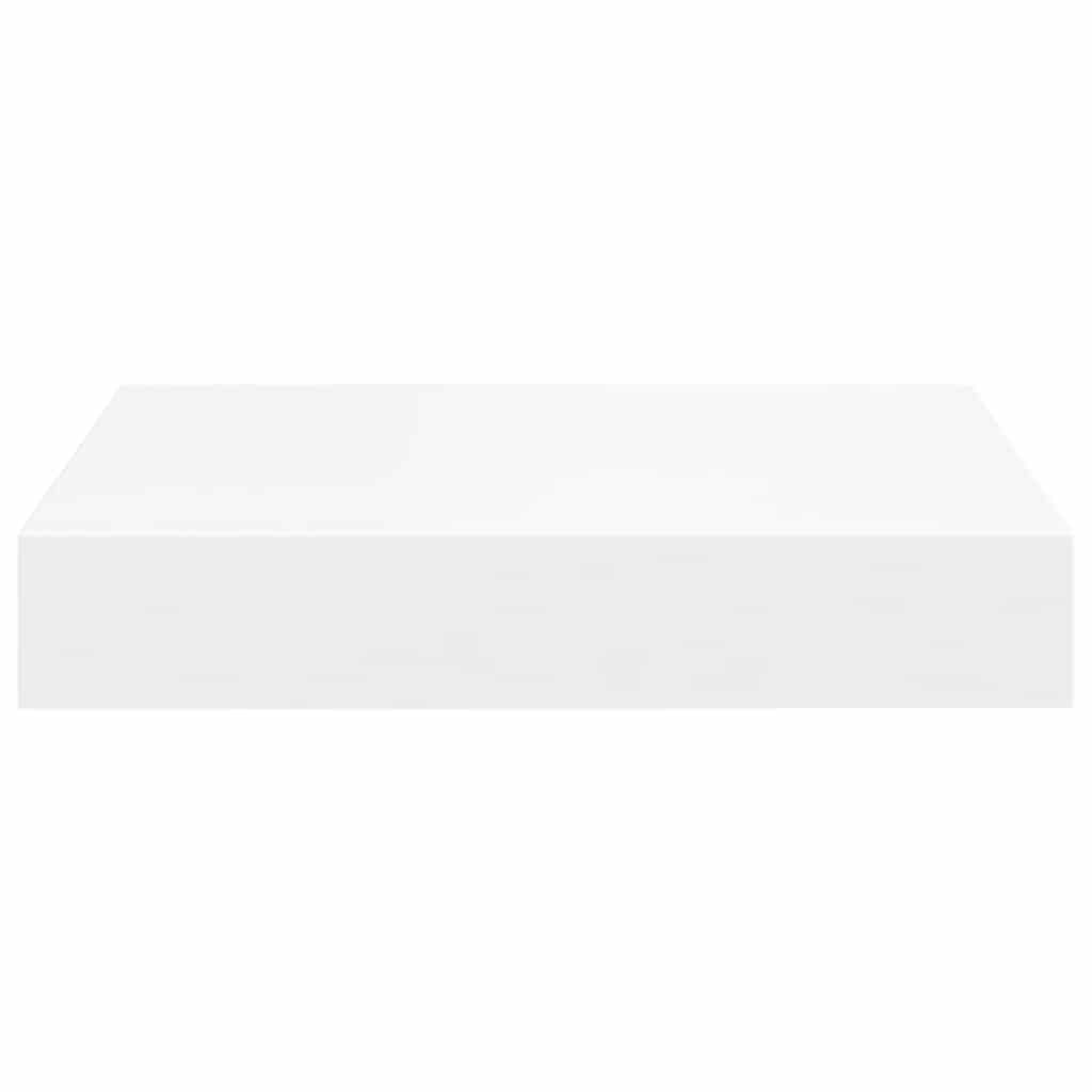 Pakabinamos lentynos, 4vnt., baltos, 23x23,5x3,8cm, MDF