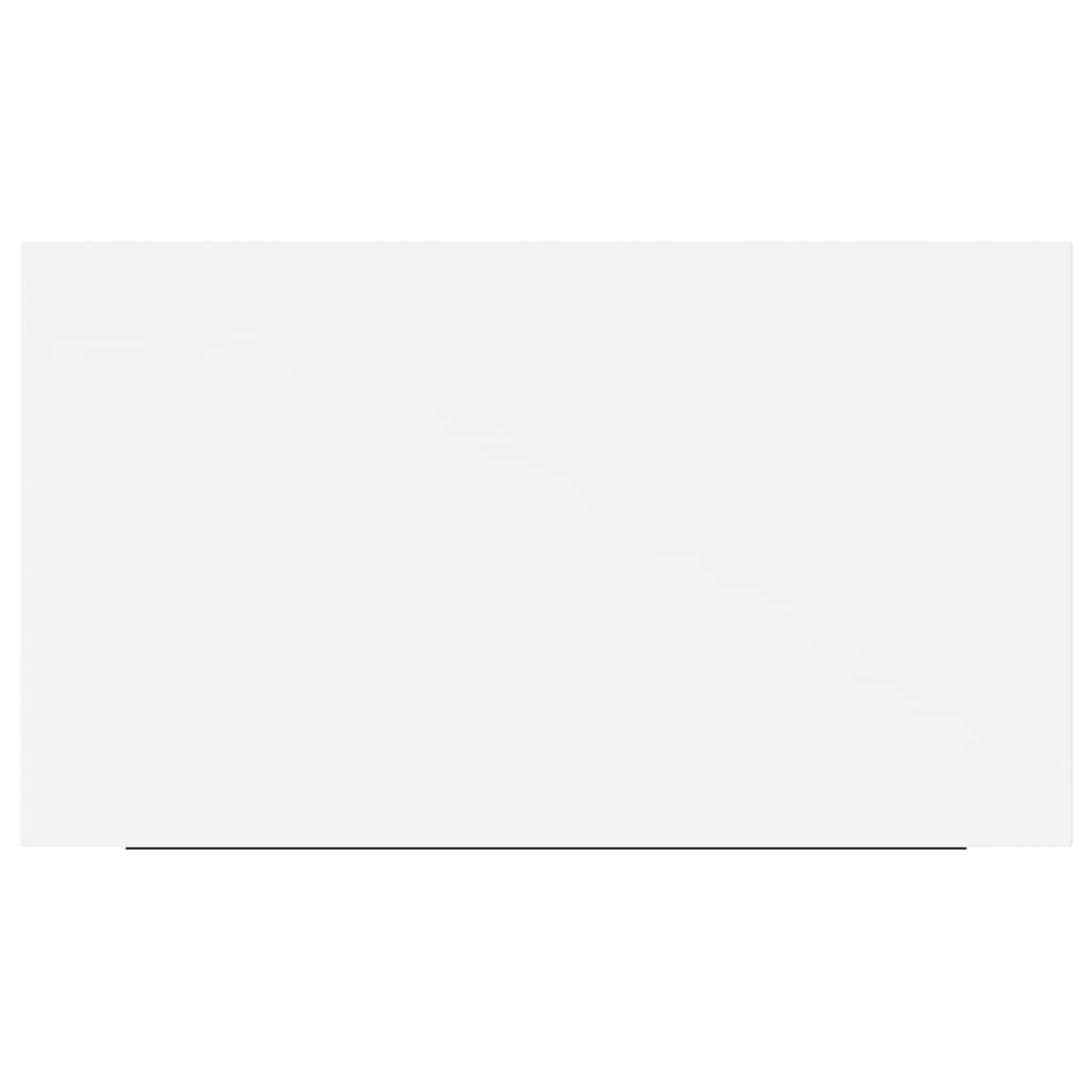 Pakabinamos sieninės lentynos, 4vnt., baltos, 40x23x3,8cm, MDF
