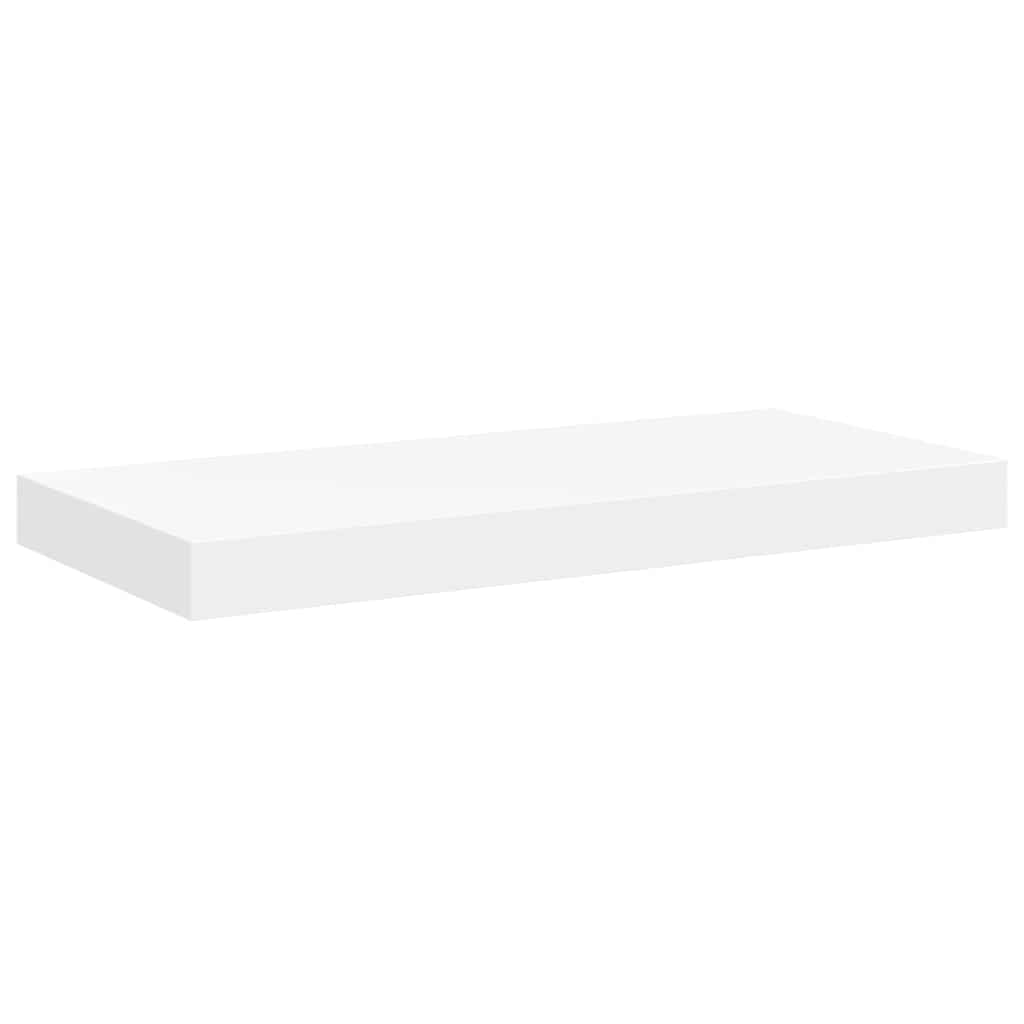 Pakabinama sieninė lentyna, baltos spalvos, 50x23x3,8cm, MDF
