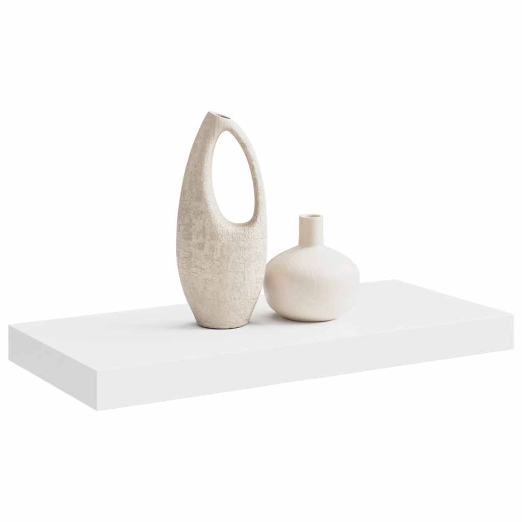 Pakabinama sieninė lentyna, baltos spalvos, 50x23x3,8cm, MDF