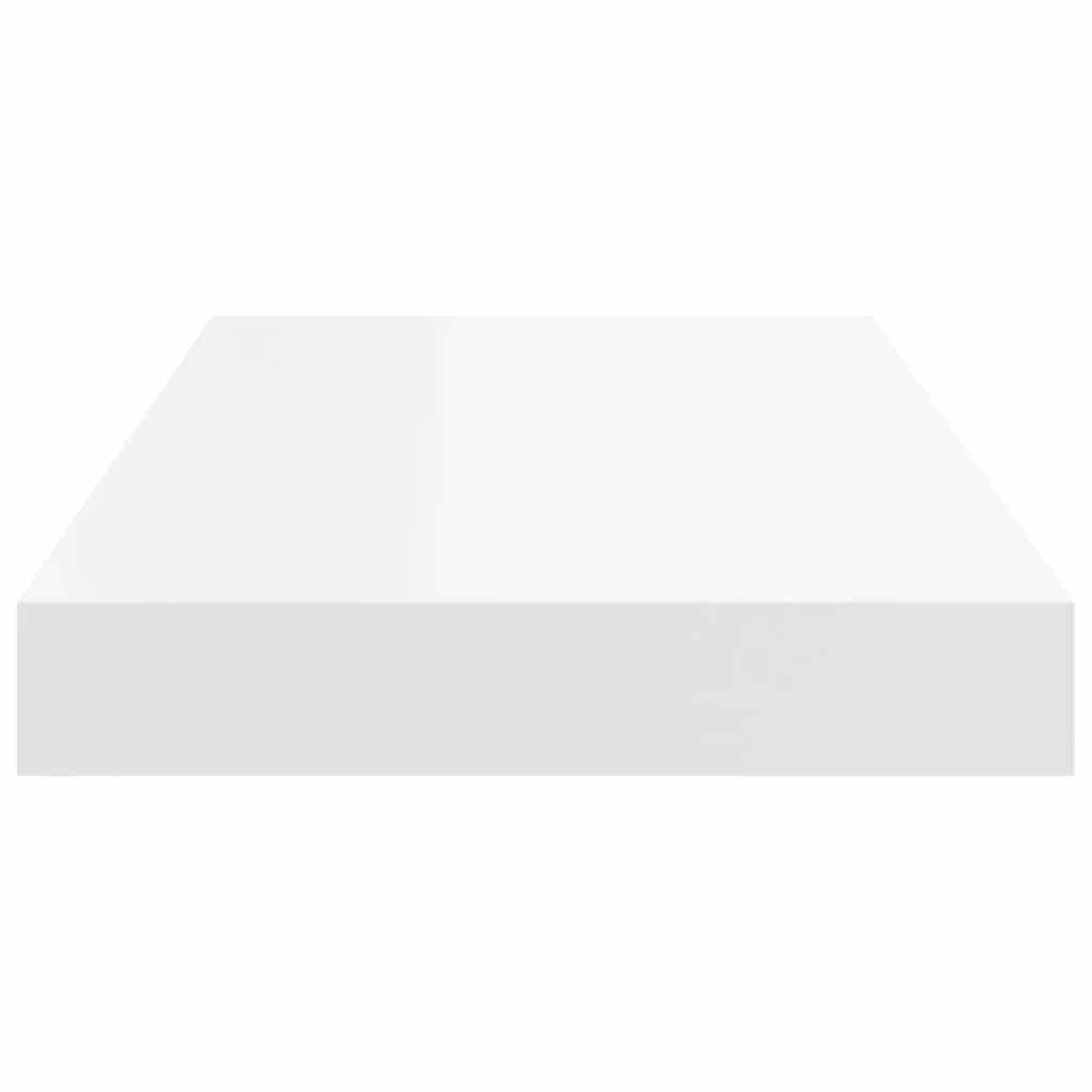 Pakabinama sieninė lentyna, baltos spalvos, 50x23x3,8cm, MDF