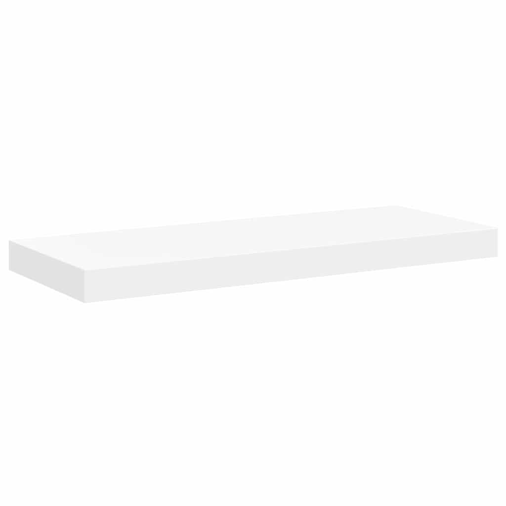 Pakabinamos lentynos, 2vnt., baltos, 60x23,5x3,8cm, MDF