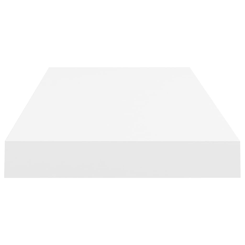 Pakabinamos lentynos, 4vnt., baltos, 60x23,5x3,8cm, MDF