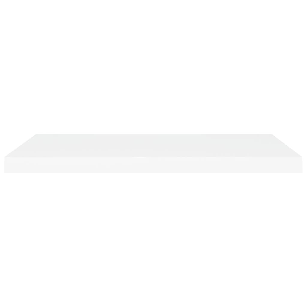 Pakabinamos lentynos, 4vnt., baltos, 80x23,5x3,8cm, MDF