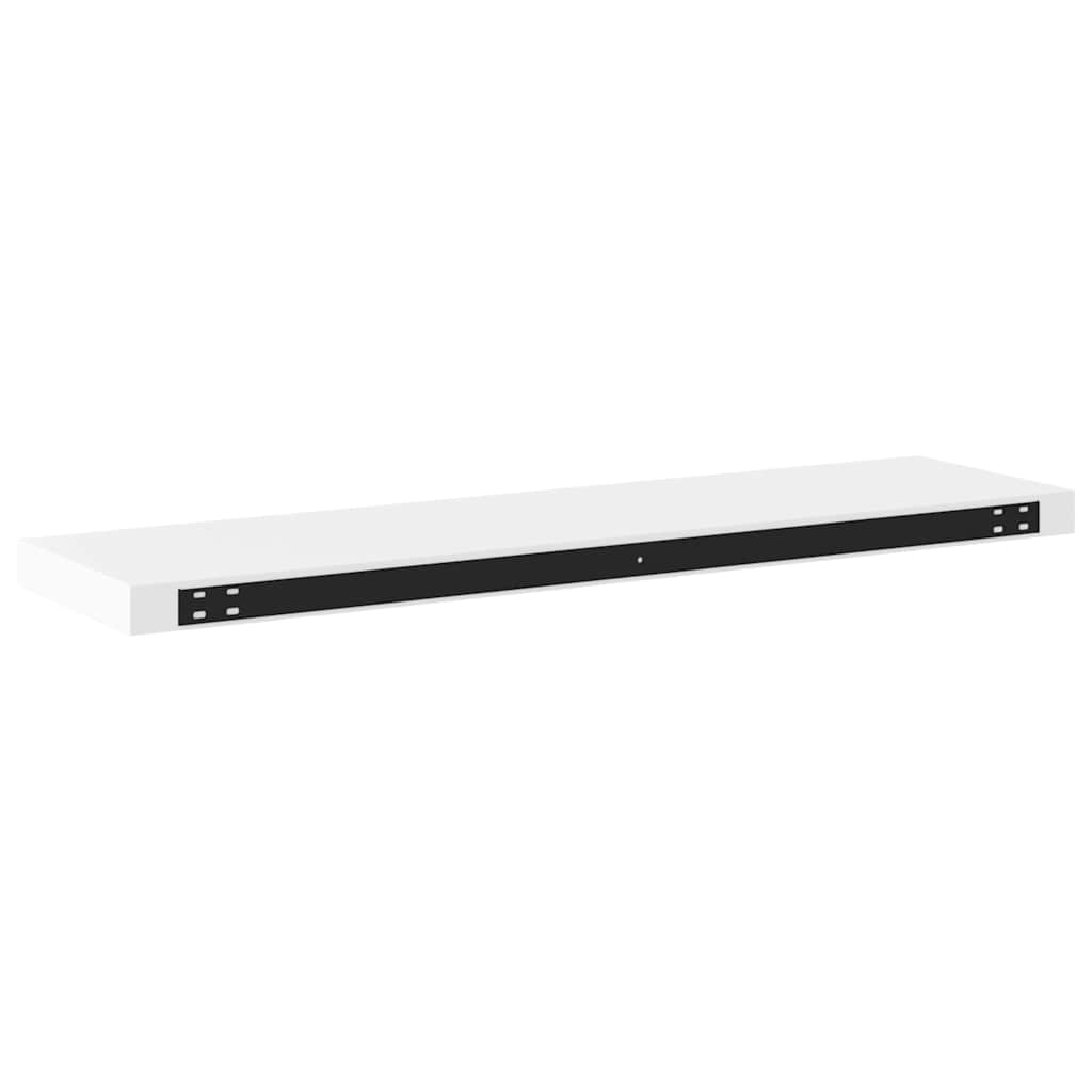 Pakabinamos lentynos, 2vnt., baltos, 90x23,5x3,8cm, MDF