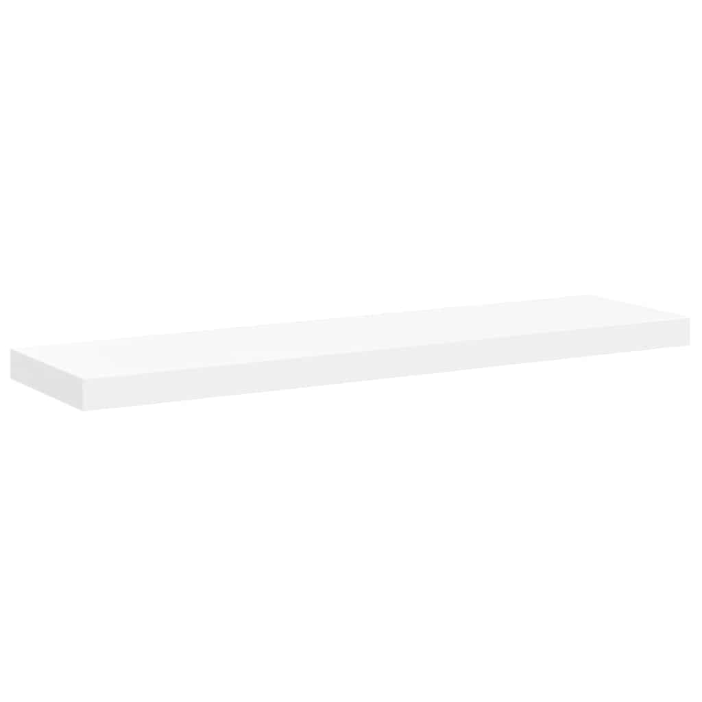 Pakabinamos lentynos, 4vnt., baltos, 90x23,5x3,8cm, MDF