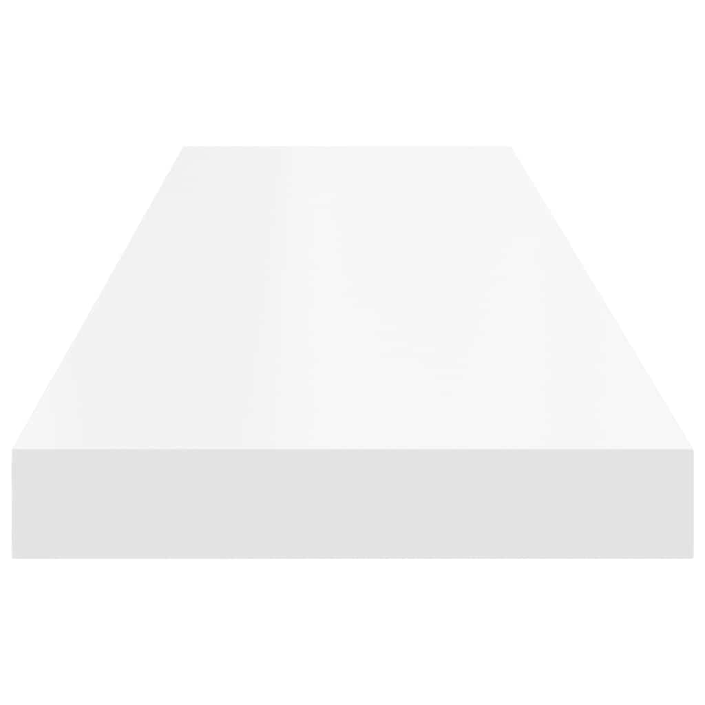 Pakabinamos lentynos, 4vnt., baltos, 90x23,5x3,8cm, MDF
