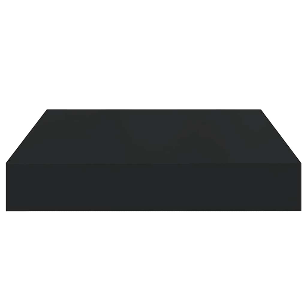 Pakabinama sieninė lentyna, juodos spalvos, 23x23,5x3,8cm, MDF